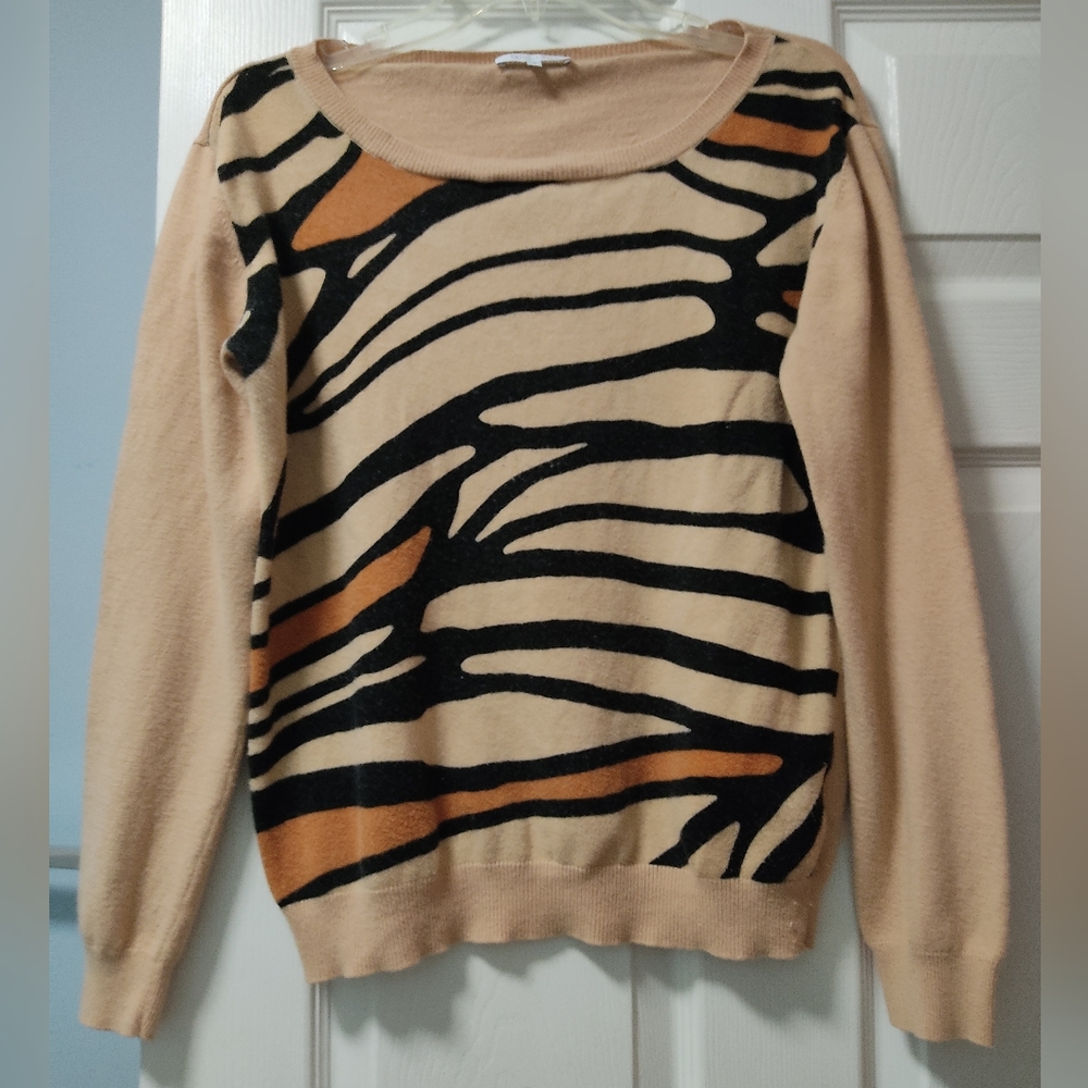Patrizia Pepe sweater size M brown black tan color